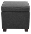 Modern Solid Wood Ottoman Grey