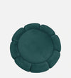 Modern Tulip Fabric Ottoman in Green Colour