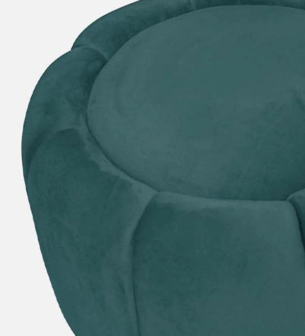 Modern Tulip Fabric Ottoman in Green Colour