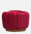 Modern Tulip Fabric Ottoman in Red Colour