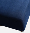 Modern Solid Wood Ottoman in Berry Blue Colour
