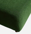 Modern Solid Wood Ottoman in Avocado Green Colour