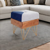 Modern Solid Wood Ottoman in Natural Colour