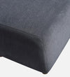 Modern Solid Wood Ottoman in Grey Colour