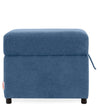 Modern Fabric Ottoman in Twilight Blue Colour