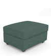Modern Fabric Ottoman in Pastel Blue Colour