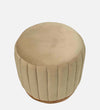 Modern Fabric Ottoman in Beige Colour
