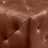 Diego Leather Tufted Ottoman