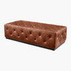 Diego Leather Tufted Ottoman