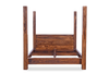 Classic Sheesham Wood Poster Bed In Honey Finish