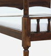 Traditional Sheesham Wood Poster Bed In Provincial Teak Finish