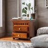 Modern Solid Mango Wooden Nightstand Bedside Table