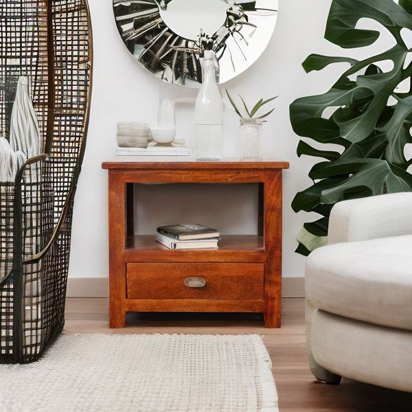 mango wood nightstand