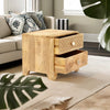 Modern Ajenta Solid Mango Wood Bedside Table