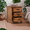 Classic Premium Solid Sheesham Bedside Table With 3 Drawer