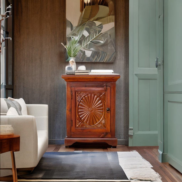 Modern Solid Mango Wood Buffet Cabinet