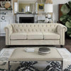 Chesterfield Three Seater Couch - Sofa Beige