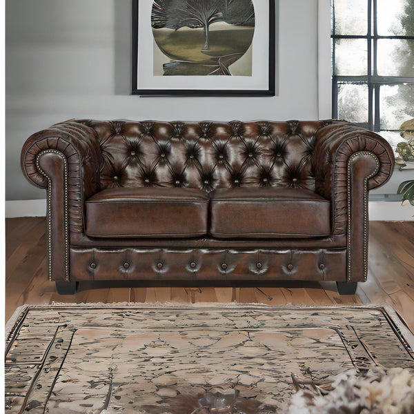 leather sofa, 2 seater sofa