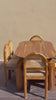 Exclusive Solid Teakwood Curved Dining Table Set - 4 Seater, 6 Seater - All Sizes