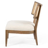 Modern Rattan Solid Wood Dining Chair - Natural Finish