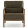 Classic Rattan Solid WoodArm Chair - Green Finish