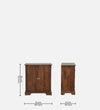 Wooden Shoe Cabinet In Provincial Teak Finish