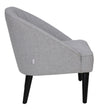 Modern Fabric Grey Color Barrel Chair