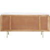 Solid Wood Modern Sideboard With Marble Top