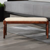 Classic Sheesham Wood Bench In Honey Oak Finish