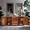 Classic Sheesham Wood Raw Natural Finish Sideboard