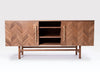 Modern Veneer Solid Wood Sideboard