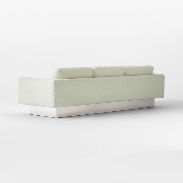 Milano Designer Cream Boucle Fabric -3 Seater Sofa