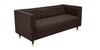 Modern 3 Seater Sofa In Chestnut Brown Colour