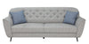 Modern Fabric 3 Seater Sofa In Grey Colour