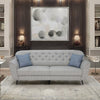 Modern Fabric 3 Seater Sofa In Grey Colour