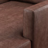 Antalya Modern Wood Frame 2 Piece Sectional Leather Sofa