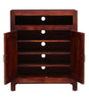 Sheesham Wood Shoe Cabinet In Honey Oak Finish