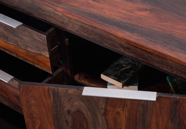 Classic Sheesham Wood Dark Finish Sideboard