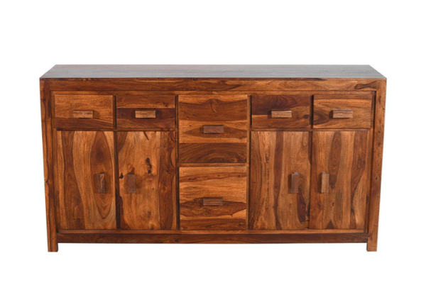 Classic Sheesham Wood Brown Finish Sideboard