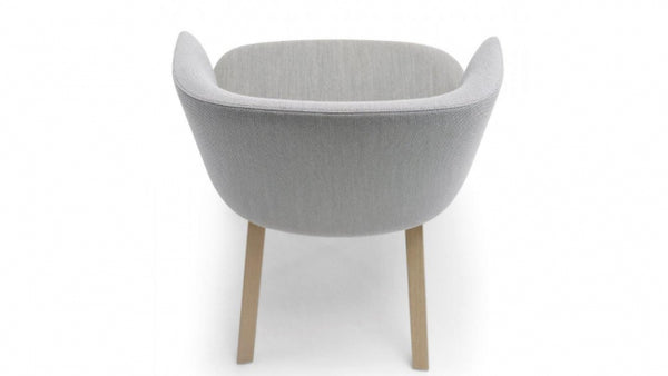 Modern Solid Wood With Velvet Arm Chair