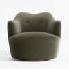 Antalya Modern Upholstered Swivel Sofa Chair