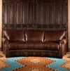 Kyiv Curved Leather Sofa