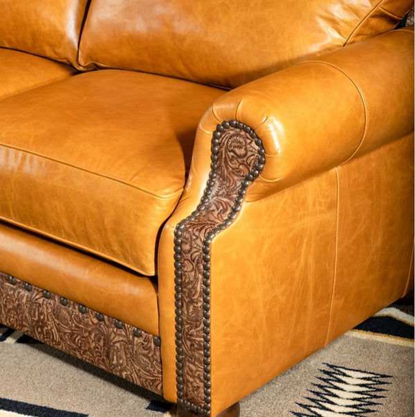 Lucerne Curved Leather Sofa