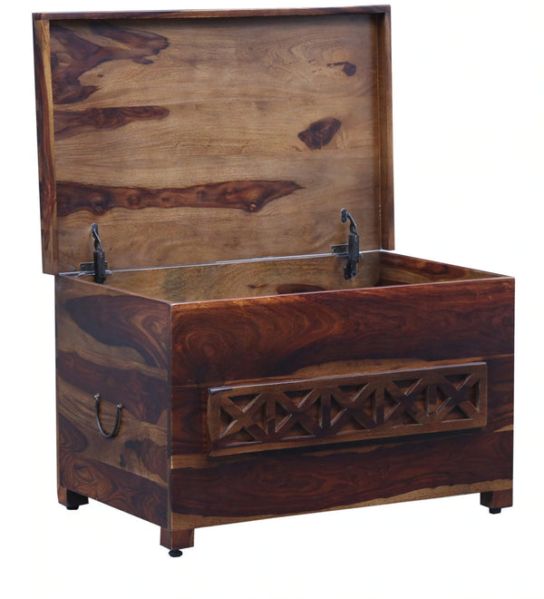 Classic Sheesham Wood Trunk in Provincial Teak Finish