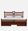 Traditional Sheesham Wood Bed In Honey Finish - All Sizes