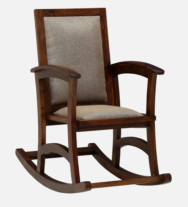 Classic Sheesham Wood Rocking Chair in Provincial Teak Finish