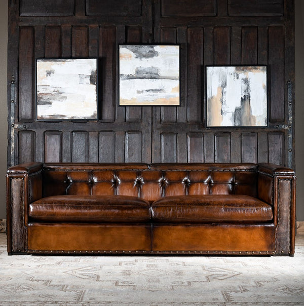 Trieste Architect Leather Sofa