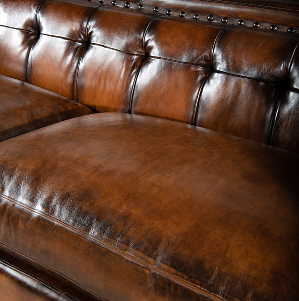 Trieste Architect Leather Sofa