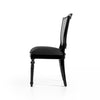 Traditional & Luxurious Solid Wood Dining Chair - Black Finish