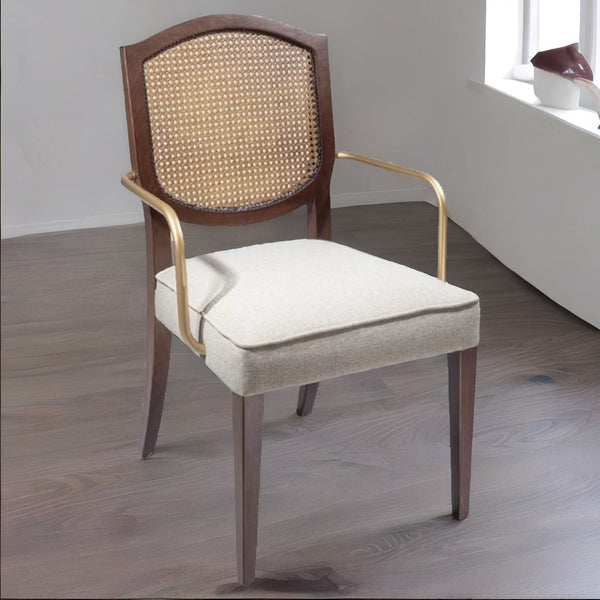 Luxurious Rattan Solid Wood Arm Chair